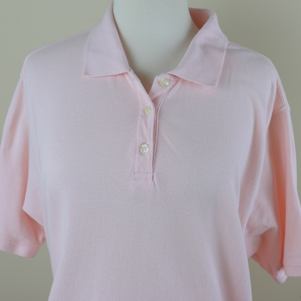 Charter Light Pink Polo Size 1X
